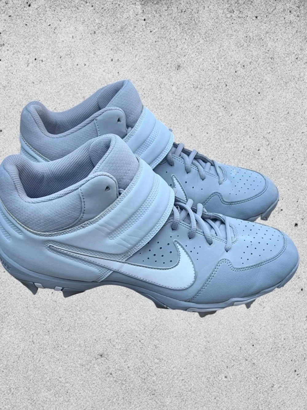 Nike Alpha Huarache Wolf Grey Baseball Cleats Men's 12